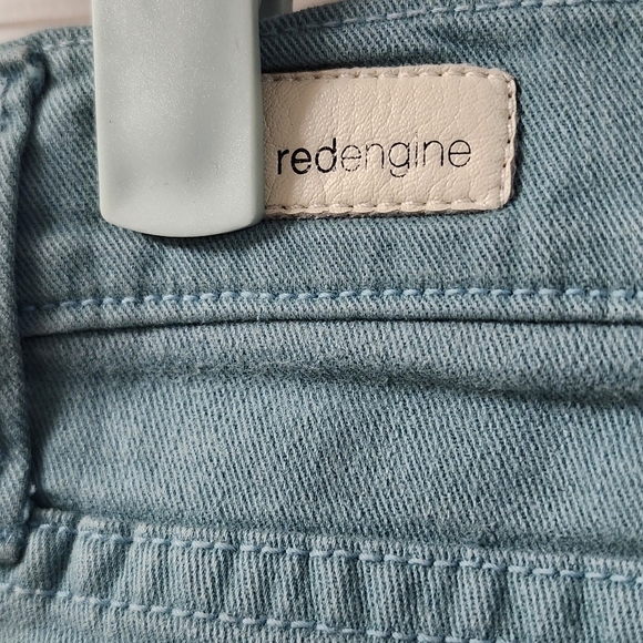 Red Engine Teal Cayenne Denim Jeans Sz 27 - Picture 3 of 6